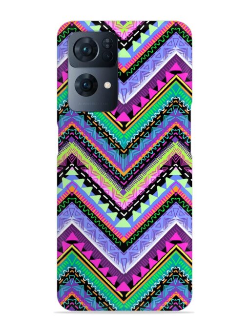 Tribal Aztec Print Snap Case for Oppo Reno 7 Pro (5G) Zapvi