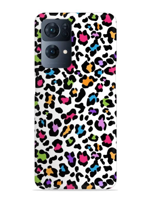 Seamless Leopard Pattern Snap Case for Oppo Reno 7 Pro (5G) Zapvi