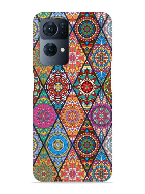 Seamless Tile Pattern Snap Case for Oppo Reno 7 Pro (5G)