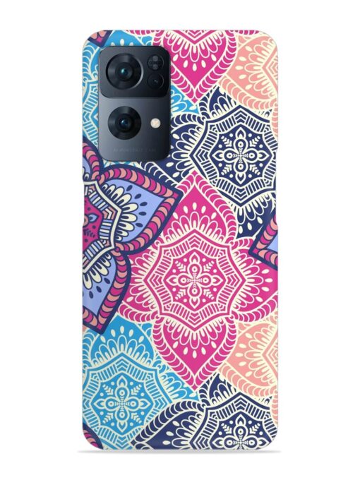 Ethnic Floral Seamless Snap Case for Oppo Reno 7 Pro (5G)