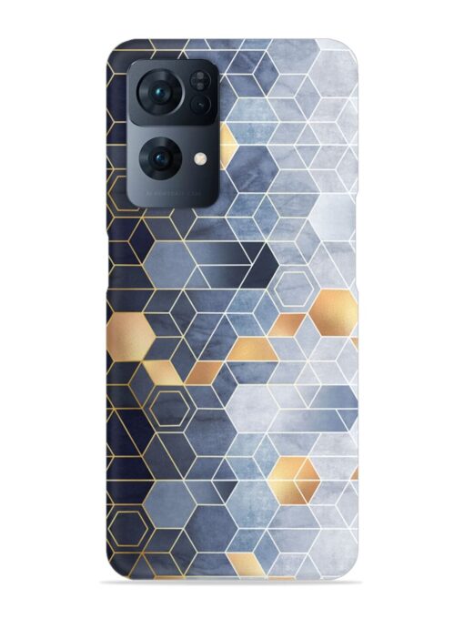 Geometric Abstraction Hexagons Snap Case for Oppo Reno 7 Pro (5G)