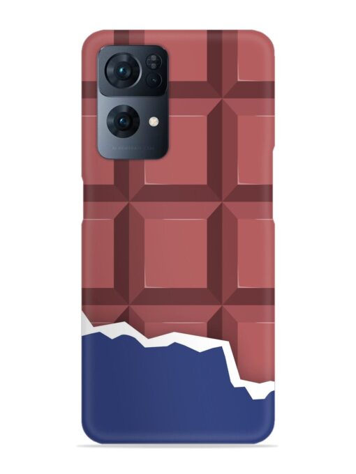 Chocolate Vector Art Snap Case for Oppo Reno 7 Pro (5G)