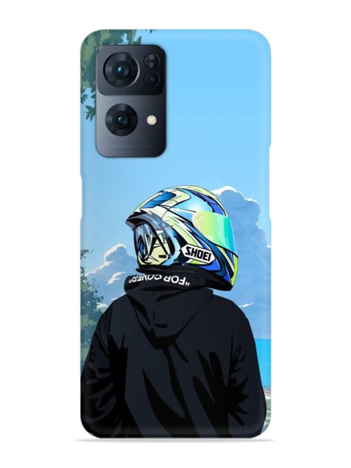 Rider With Helmet Snap Case for Oppo Reno 7 Pro (5G)