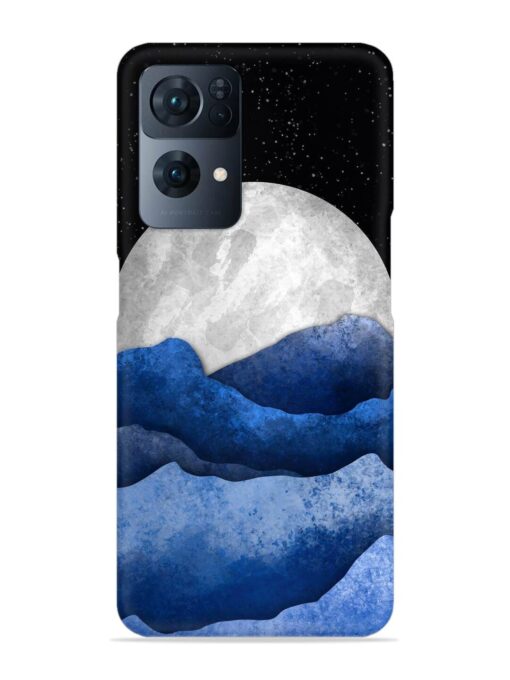 Full Moon Mountain Vector Snap Case for Oppo Reno 7 Pro (5G) Zapvi