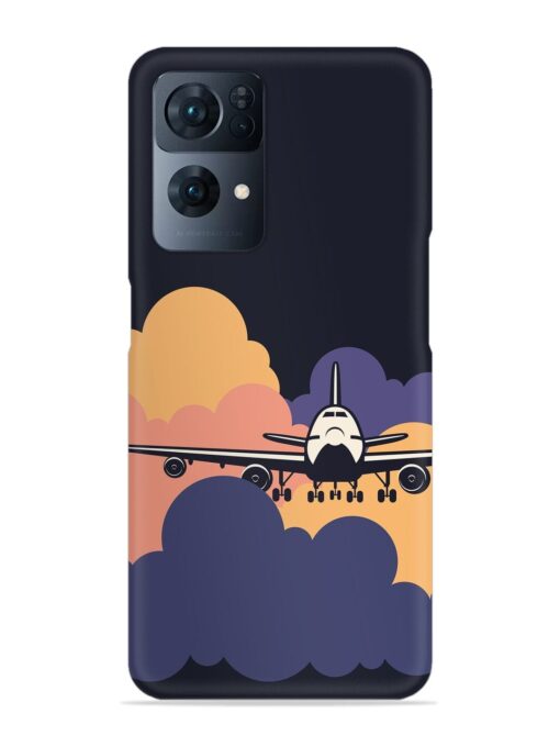 Aeroplane vector Snap Case for Oppo Reno 7 Pro (5G) Zapvi