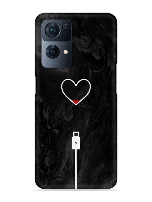 Heart Charging Vector Snap Case for Oppo Reno 7 Pro (5G) Zapvi