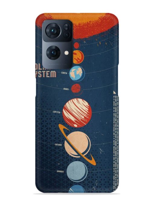 Solar System Vector Snap Case for Oppo Reno 7 Pro (5G)