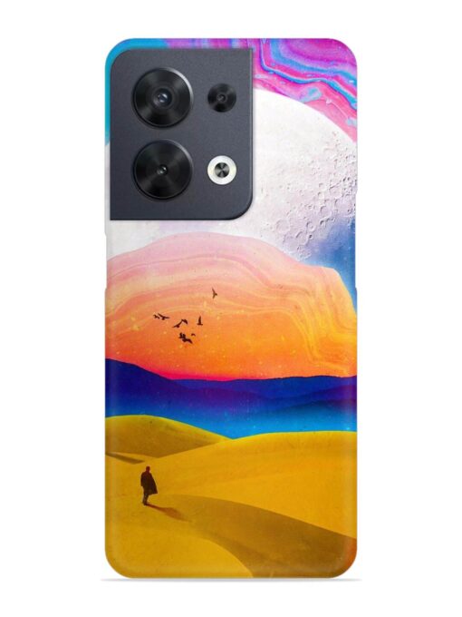 Sandy Desert Snap Case for Oppo Reno 8 (5G) Zapvi