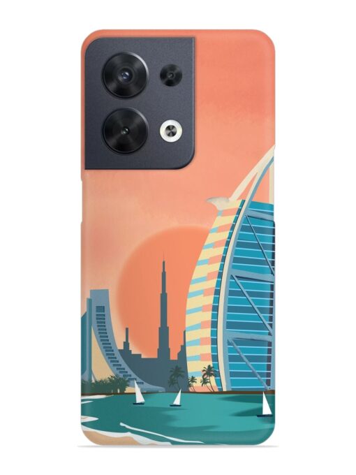 Dubai Architectural Scenery Snap Case for Oppo Reno 8 (5G) Zapvi