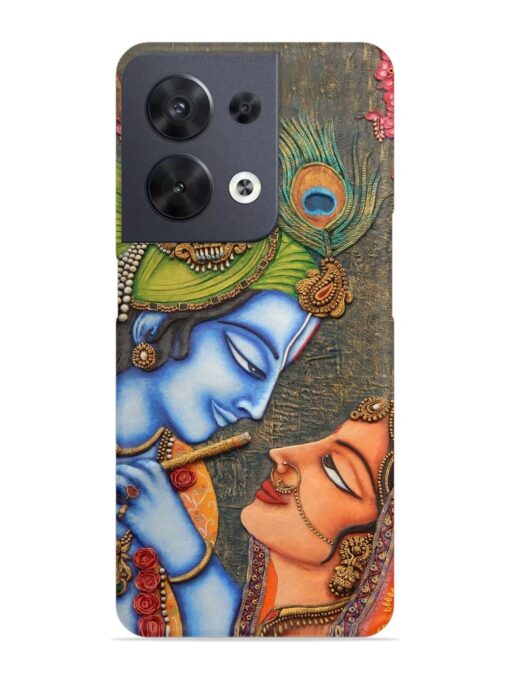 Lord Radha Krishna Flute Art Snap Case for Oppo Reno 8 (5G)