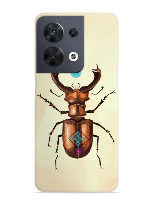 Stag Beetle Vector Snap Case for Oppo Reno 8 (5G) Zapvi