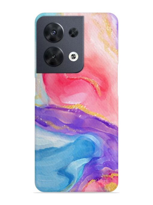 Watercolor Gradient Snap Case for Oppo Reno 8 (5G)