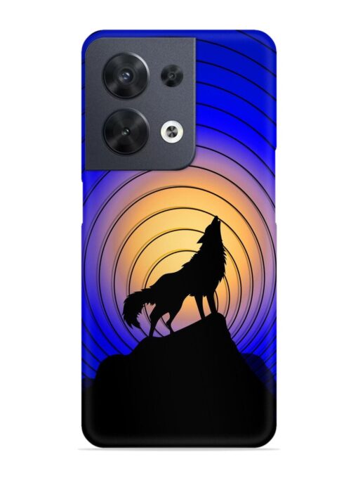 Fox Roaring Design Snap Case for Oppo Reno 8 (5G)