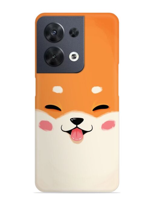 Happy Cat Art Snap Case for Oppo Reno 8 (5G) Zapvi