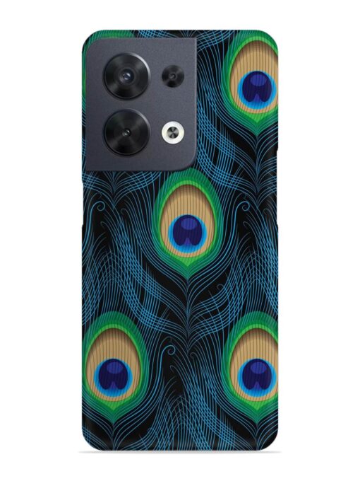 Seamless Pattern Peacock Snap Case for Oppo Reno 8 (5G) Zapvi