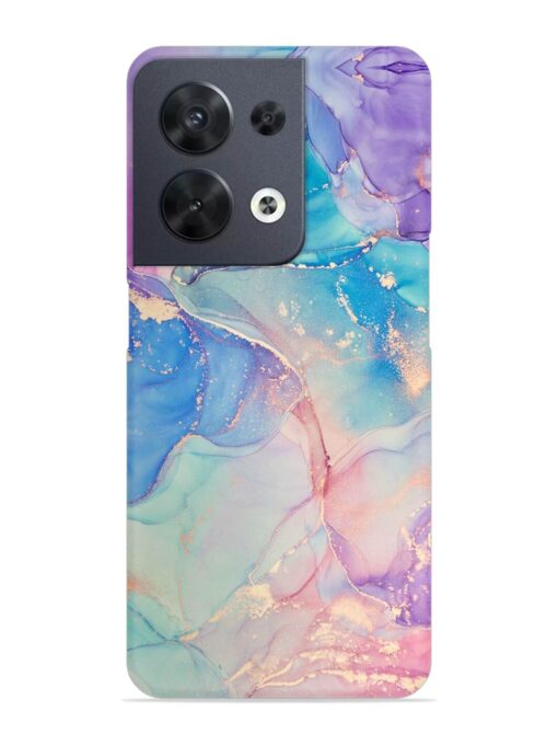 Alcohol Ink Colors Snap Case for Oppo Reno 8 (5G) Zapvi