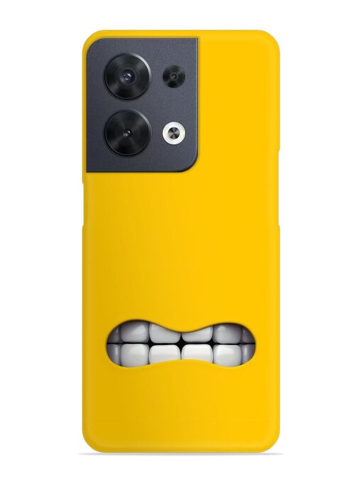 Mouth Character On Snap Case for Oppo Reno 8 (5G) Zapvi