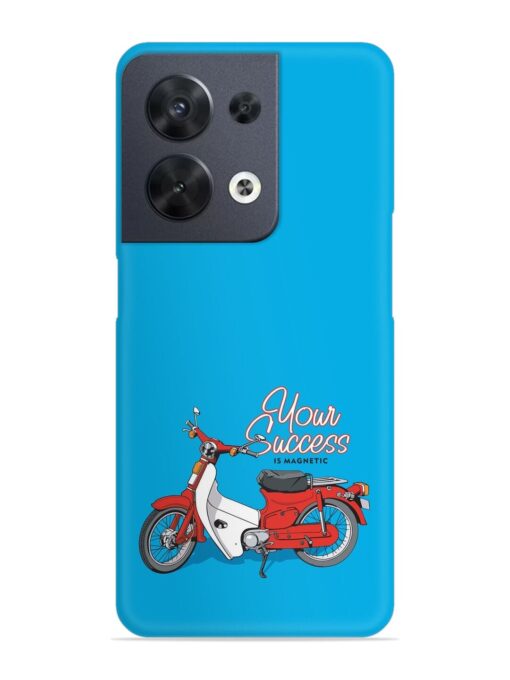 Motorcycles Image Vector Snap Case for Oppo Reno 8 (5G) Zapvi