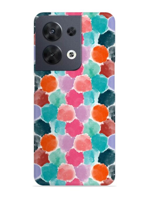 Colorful Seamless Pattern Snap Case for Oppo Reno 8 (5G)