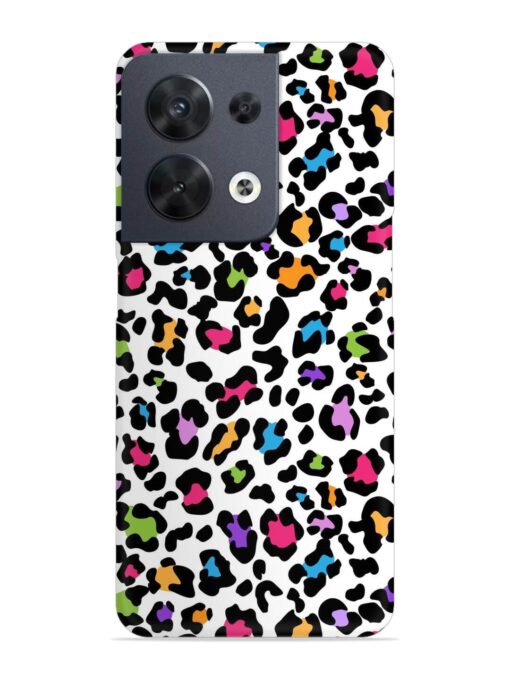 Seamless Leopard Pattern Snap Case for Oppo Reno 8 (5G) Zapvi