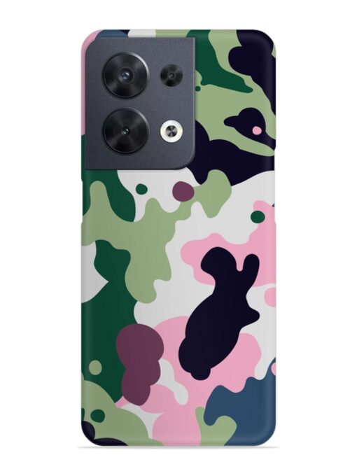 Seamless Funky Camouflage Snap Case for Oppo Reno 8 (5G)