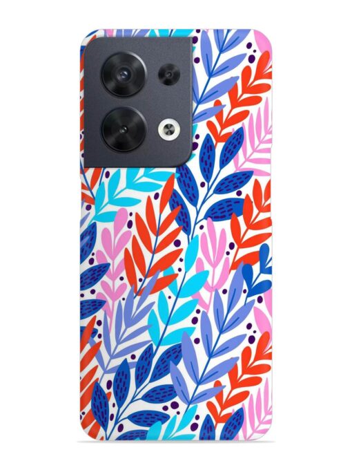 Bright Floral Tropical Snap Case for Oppo Reno 8 (5G) Zapvi