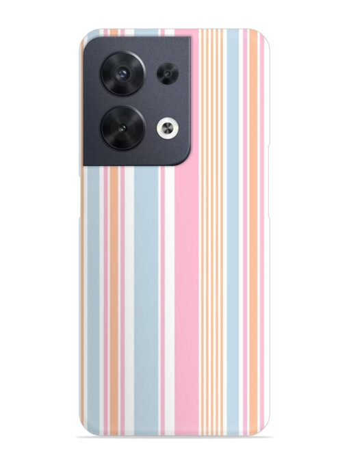 Stripe Seamless Pattern Snap Case for Oppo Reno 8 (5G) Zapvi