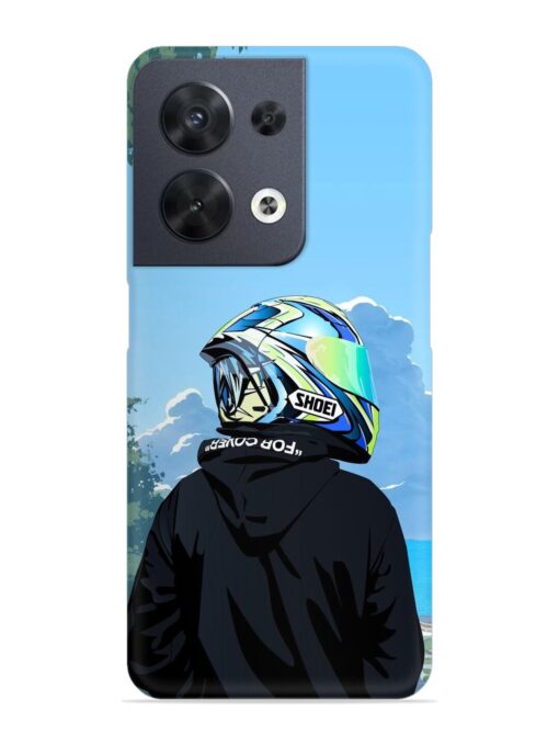 Rider With Helmet Snap Case for Oppo Reno 8 (5G)