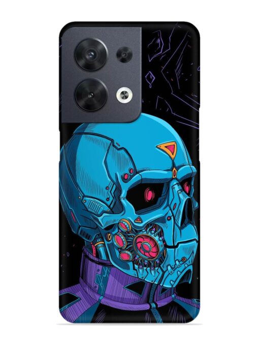 Skull Robo Vector Snap Case for Oppo Reno 8 (5G) Zapvi