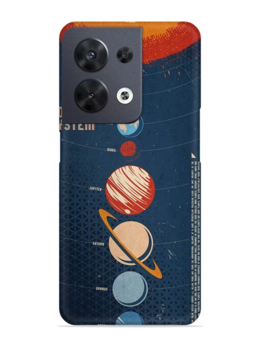 Solar System Vector Snap Case for Oppo Reno 8 (5G) Zapvi