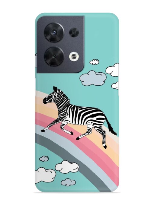 Running Zebra Snap Case for Oppo Reno 8 (5G)