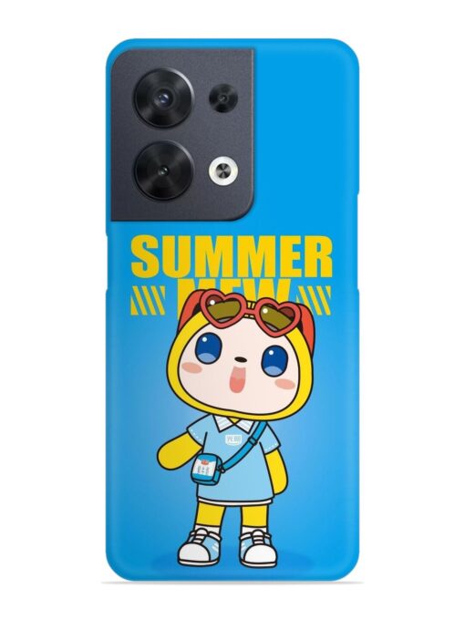 Summer Mew Cartoon Snap Case for Oppo Reno 8 (5G) Zapvi