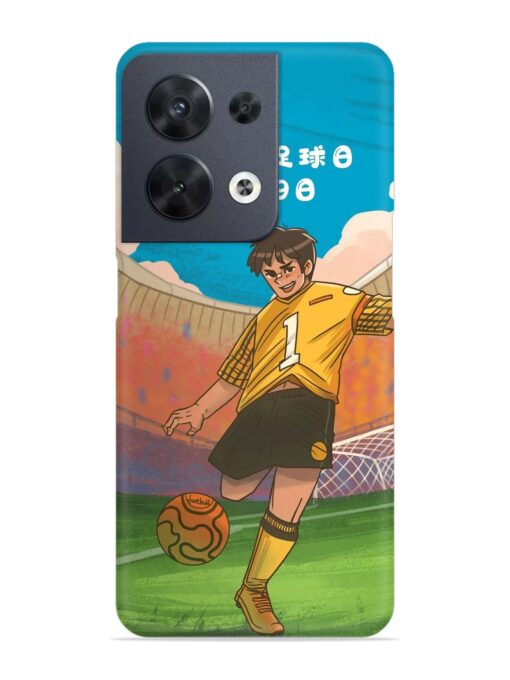 Soccer Kick Snap Case for Oppo Reno 8 (5G)