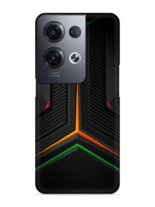 Orange Triangle Light Snap Case for Oppo Reno 8 Pro (5G) Zapvi