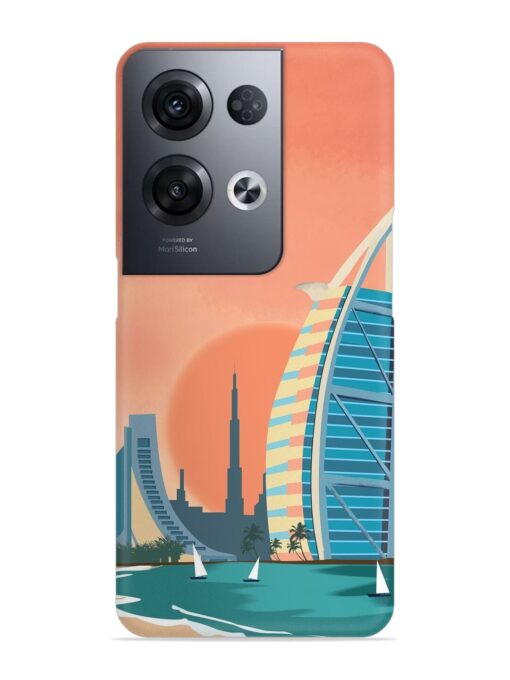 Dubai Architectural Scenery Snap Case for Oppo Reno 8 Pro (5G) Zapvi