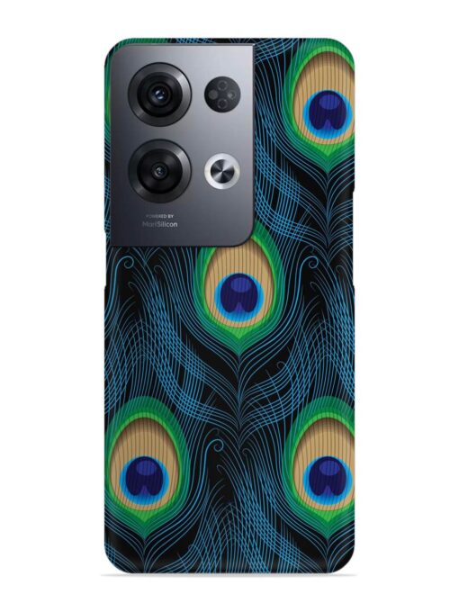 Seamless Pattern Peacock Snap Case for Oppo Reno 8 Pro (5G)