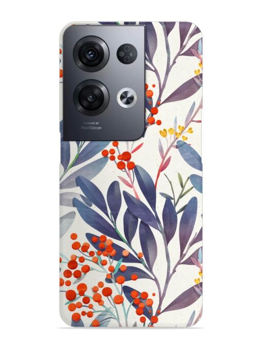 Seamless Floral Pattern Snap Case for Oppo Reno 8 Pro (5G) Zapvi