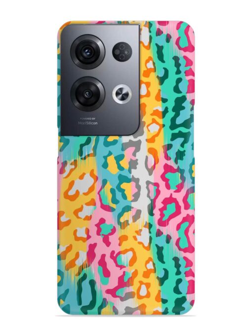 Seamless Vector Colorful Snap Case for Oppo Reno 8 Pro (5G) Zapvi