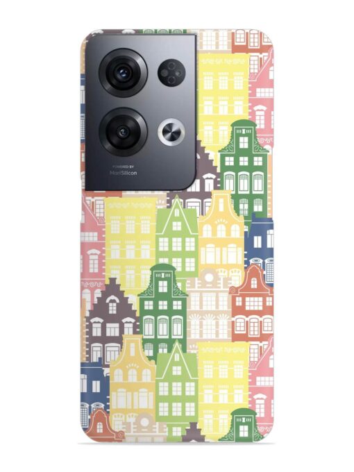 Seamless Shapes Pattern Snap Case for Oppo Reno 8 Pro (5G)