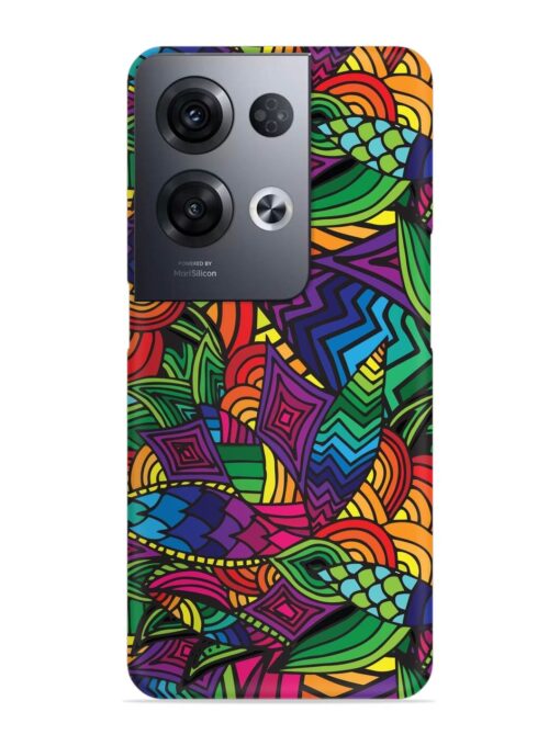 Abstract Multicolor Seamless Snap Case for Oppo Reno 8 Pro (5G) Zapvi