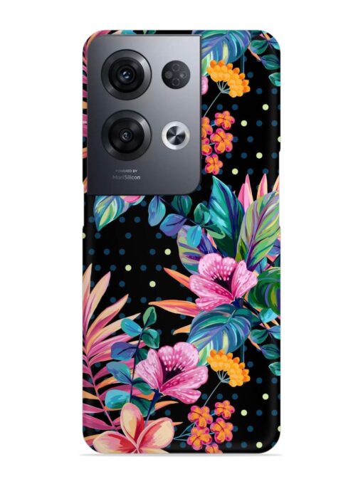 Seamless Floral Pattern Snap Case for Oppo Reno 8 Pro (5G)