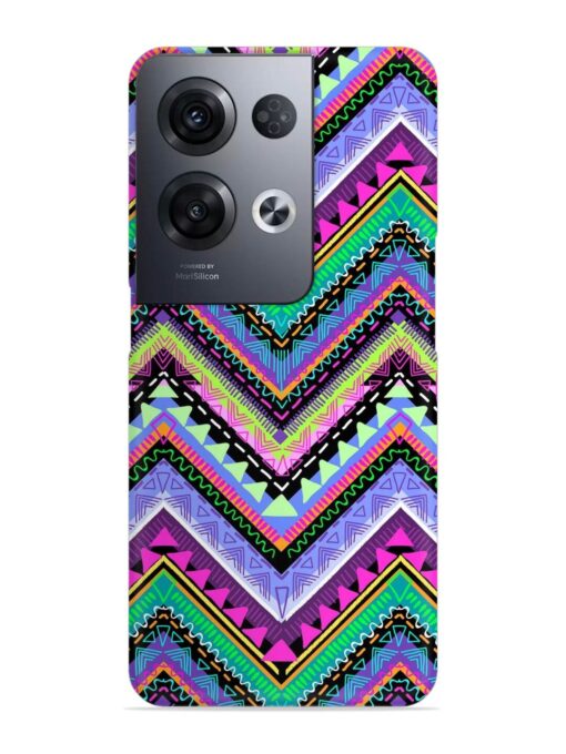 Tribal Aztec Print Snap Case for Oppo Reno 8 Pro (5G) Zapvi