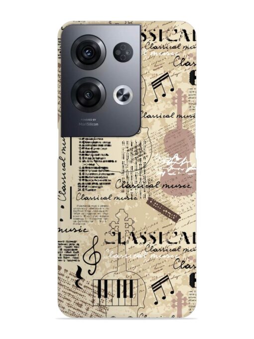 Classical Music Lpattern Snap Case for Oppo Reno 8 Pro (5G) Zapvi