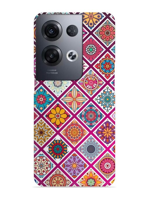 Seamless Tile Pattern Snap Case for Oppo Reno 8 Pro (5G) Zapvi