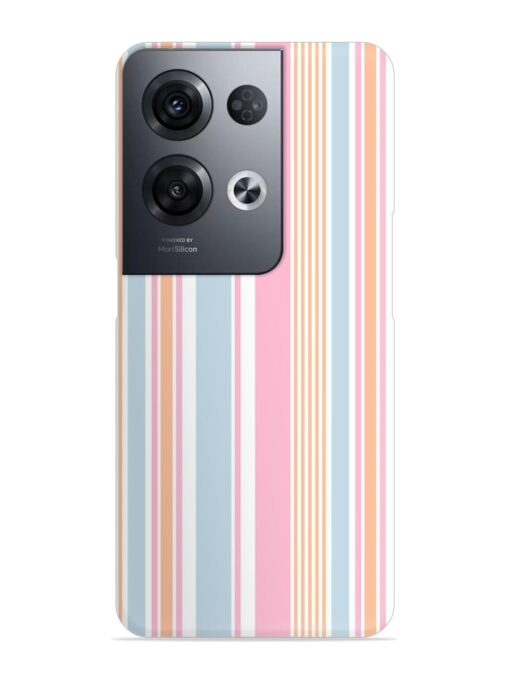 Stripe Seamless Pattern Snap Case for Oppo Reno 8 Pro (5G) Zapvi