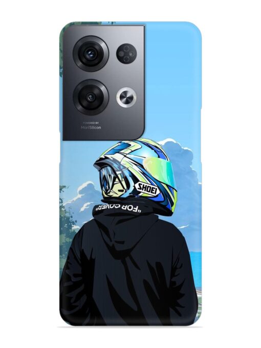 Rider With Helmet Snap Case for Oppo Reno 8 Pro (5G)