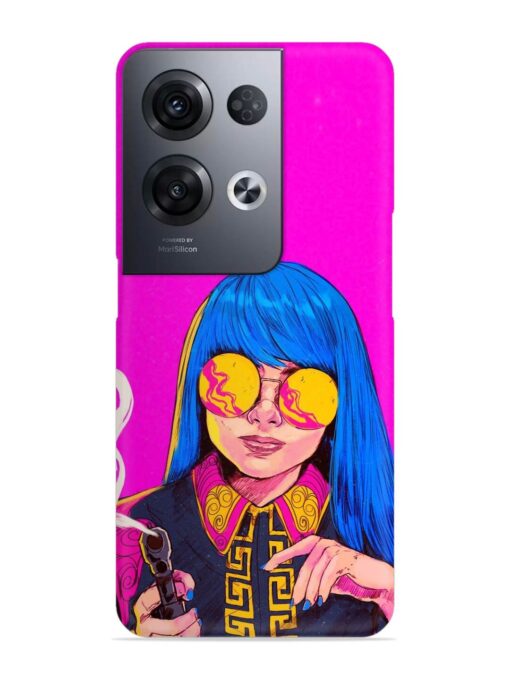 Aesthetic Anime Girl Snap Case for Oppo Reno 8 Pro (5G) Zapvi