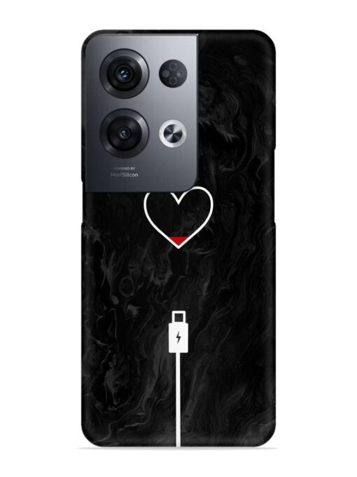 Heart Charging Vector Snap Case for Oppo Reno 8 Pro (5G)