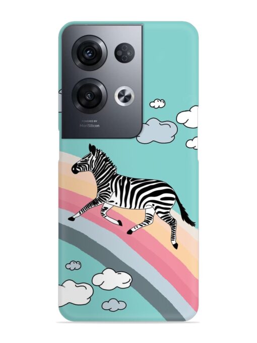 Running Zebra Snap Case for Oppo Reno 8 Pro (5G)