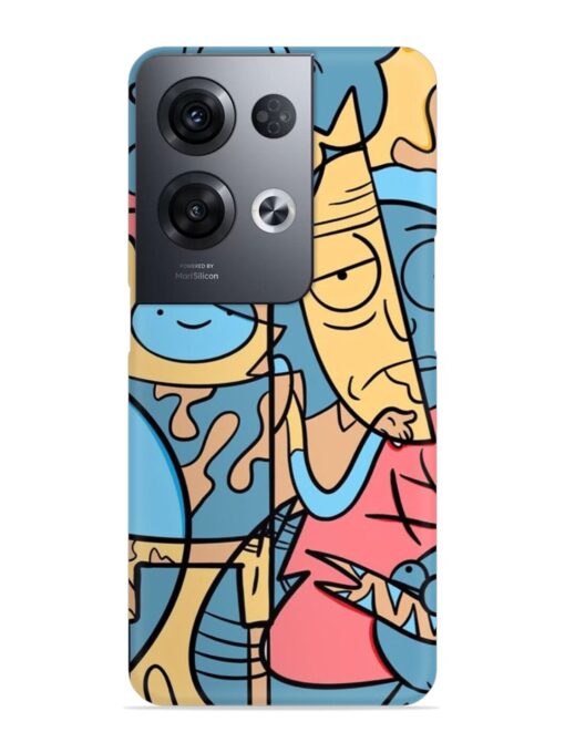 Silly Face Doodle Snap Case for Oppo Reno 8 Pro (5G) Zapvi